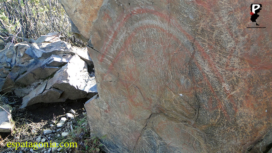 Un atractivo particular en Pto Bonito, Epuyén. En una breve caminata, podrás observar, pinturas rupestres.